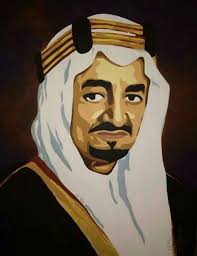 بورتريه للملك فيصل بن عبدالعزيز ال سعود للفنانه التشكيليه فاطمه محيي الدين color palette design art painting