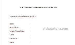 Namun tak semua beralasan sama. Contoh Surat Pengunduran Diri Tenaga Honorer Contoh Surat