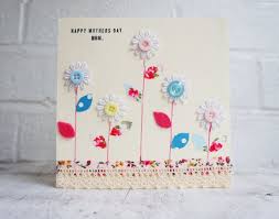 Handmade Birthday Card For Mother Mary Mothers Day Card With Buttons And Flowers Handmade By Sewmice 3 00 Birthday Cards Cards Handmade Birthday Cards For Friends
