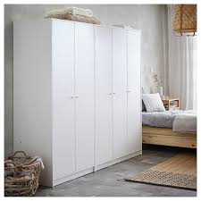 Kleppstad دولاب ملابس مع 3 أبواب أبيض 117x176 سم Ikea