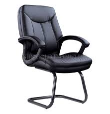 They enable you to move around smoothly even while sitting. China Sz Oc137 Foshan Professional Middle Back Conference Visitor Chair Without Wheels Black Leather Office Chair China Office Chair Leather Chair