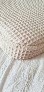 Voetenzak Merlijn Kiezel Wafel Licht Beige Baby Zubehor Hand Genaht Reisebett