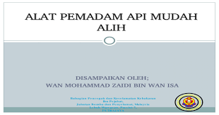 Alat pemadam api ringan (fire extinguisher) yang biasanya kita kenal dengan istilah apar. 6 Alat Pemadam Api Mudah Alih Ppt Powerpoint