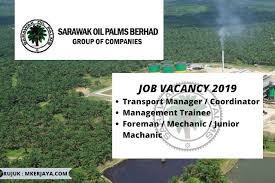 Conductor, assistant manager, accounts assistant and more on indeed.com jawatan kosong plantation di sarawak july 2021 | indeed.com Iklan Jawatan Kosong Sarawak Oil Palms Berhad 2019