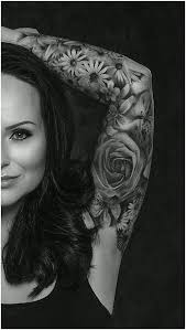 Black And White Sleeve Tattoo Tattoosleeve Armsleevetattoo My Floral Sleeve Black And White Sleeve Tattoo Womensleeve Tatto Sleeve Tattoos For Women Floral Tattoo Sleeve Sleeve Tattoos