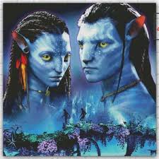 Avatar Baby Counted Cross Stitch Pattern, Avatar Pandora Embroidery Chart,  Avatar Movie Ornament, Nursery Wall Decor, Instant Download PDF