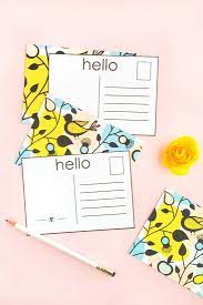Diy Patterned Postcards Design Your Own Postcards With Pretty Patterns And Then Send Them To Loved Ones Click Thr Diy Postcard Postcard Design Postcards Diy