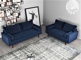 Standing on square section legs, with castors to front and back, and a single feather and down seat cushion. Modern Contemporary Living Room Sets Wayfair