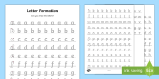 The best way to teach alphabet writing to your kid is to give them a tracing . Letter Formation Worksheet A Z Foundation Stage