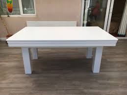 Visit our uk showroom or buy online today. Modern 6ft Pool Dining Table In White Silver Pool Table Company