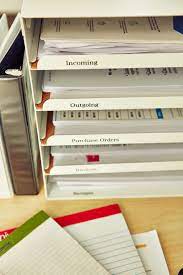 Whether it's a table in the entryway, a desk in an office or a space in the kitchen, designate an area for organizing mail. Pin On Diy Office Organization