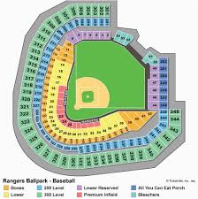 Texas Rangers Ballpark Seating Map Secretmuseum