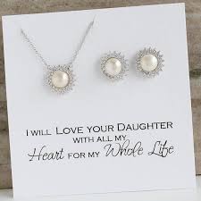 Mother Of The Bride Gift From Groom Sterling Silver Pearl Etsy Bridal Gifts For Bride Bride Gifts Personalized Wedding Jewelry