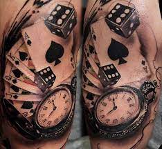 See more ideas about tattoos, gambling tattoo, gambling. 75 Dice Tattoos For Men The Gambler S Paradise Of Life Dice Tattoo Playing Card Tattoos Card Tattoo