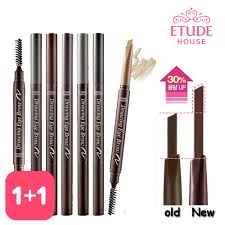 It's tough when you have white hair and don't want black brows, nor dark, dark brown, or even the blond, not to mention the pencils that leave a reddish tint to your brows. Etude House Drawing Eyebrow New Review