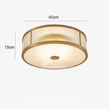 Bathe your space in the warm glow of our fabric shade drum flushmount, designed with a linen shade that beautifully diffuses the light. Ceiling Mount Light Fixture Glass Flush Brass Gold Drum Bedroom