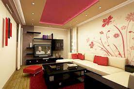 You can blur the boundaries between the ceiling and the walls with the help of ombre effect. Drawing Room Wall Colour Design