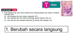 Savesave buku teks kimia tingkatan 5 (3).pdf for later. Kssm Matematik Tingkatan 5 Ubahan Latih Kendiri 1 1a No1 Ubahan Langsung Buku Teks Bab 1 Variation Youtube