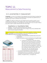 Percentiles divide any distribution into 100 equal parts. 11 Topic11 Measurementdataproc 10 16 17docx Accuracy And Precision Observational Error
