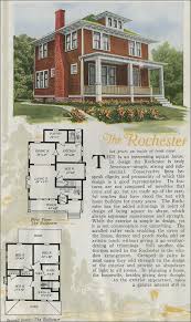 Floor Plan On 1920s Four Square Square House Plans Vintage House Plans House Plans