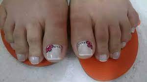 Super catalogo de diseños de uñas para pies, juveniles, bonitas, sencillas, francesas, con flores, mariposas y más para este año 2020. Unas Decoradas Feet Nails Pedicure Nail Art Toe Nails
