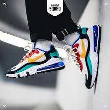 Nike Air Max 270 React Bauhaus Phantom University Gold University Red Ao4971 002 In 2020 Nike Air Max Nike Air Nike Fashion