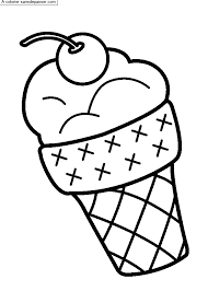 Aujourd'hui, une vidéo tournée au portugal, je vais vous montrer comment dessiner un cornet de glace kawaii 3 boules. Coloriage Cornet De Glace Sans Depasser