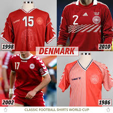 Bringing iconic players to the world stage such as peter schmeichel and the laudrup brothers, the international team continues to impress with the likes of christian eriksen and nicklas bendtner. Classic Football Shirts Ar Twitter Which Denmark Shirt Should Qualify For The Cfsworldcup 32 Teams 1 Shirt Will Lift The Cfs World Cup
