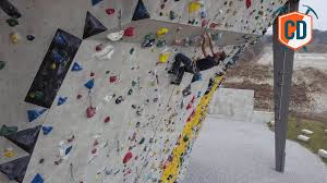 climbing gym with mive outdoor walls