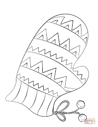 I have a good collection of best printable picture of mitten for your kid. Christmas Mitten Coloring Page From Winter Category Select From 27405 Printable Crafts O Free Printable Coloring Pages Letter A Crafts Free Printable Coloring