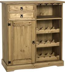 Corona Sideboard And Wine Rack Mexican Pine Corona Dining Seconique Shabby Chic Wine Rack Wine Cabinets Mexican Pine Furniture