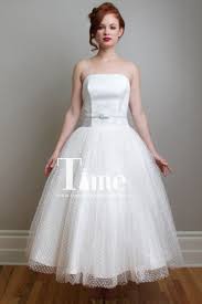 Vintage brautkleider für ihren ganz speziellen tag im leben. Vintage Satin Tulle Tea Length Short Wedding Dresses Wd417311 Braut Brautkleid Vintage Hochzeit