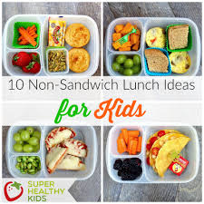 Check out these ideas from ww (weight watchers) here. 10 Non Sandwich Lunch Ideas For Kids Super Healthy Kids