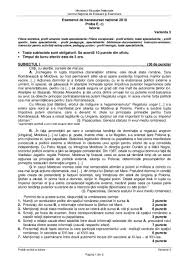 Sesiunea a doua a examenului de bacalaureat la română pentru anul 2017 este programată pentru data de 21 (…) ministerul educației nu a schimbat structura subiectelor, prin urmare, te poți pregăti pentru bacul la română folosind subiectele din 2016 și din anii anteriori. Sesiunea Speciala Bac 2018 Istorie Din 22 05 2018 Subiecte Si Bareme Proba E C Edu Ro Materiale De Istorie