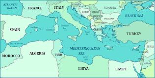 Map Of The Mediterranean Sea Map Of The Mediterranean Mediterranean Sea Mediterranean Ocean