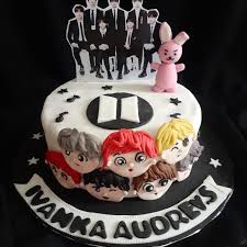 Meski begitu, akhirnya ia pun menyantap kue tersebut.,jungkook bts,ragam konten,jakarta Jual Cake Ultah Bts Kota Depok Fanyakitchen Tokopedia