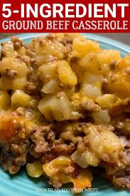 5 Ingredient Ground Beef Casserole In 2020