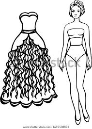 Resultado de imagen para dress drawing vestidos dibujo diseno. Una Muneca Para Dibujar Tienda Online De Zapatos Ropa Y Complementos De Marca