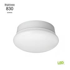 Exterior flush mount ceiling fans. Commercial Electric Spin Light 7 In Led Flush Mount Ceiling Light 850 Lumens 11 5 Watts 5000k Daylight No Bulbs Needed 54483161 The Home Depot Led Flush Mount Led Tape Lighting Flushmount Ceiling Lights