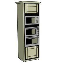 Place blower unit back into microwave oven. Double Oven Microwave Housing