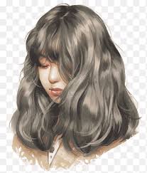 Maybe you would like to learn more about one of these? Female Portrait Animated Drawing Work Of Art Painting Anime Long Haired Girl Black Hair Fashion Girl Png Pngegg
