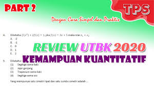 Maybe you would like to learn more about one of these? Review Soal Utbk Sbmptn 2020 Pengetahuan Kuantitatif Hari Pertama Dan Kedua Youtube