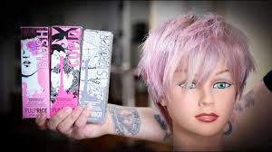 Special effects sells atomic pink and cupcake pink which both dilute pastel pretty well. Pastel Pink And Blonde Hair Color And Short Textured Haircut Tutorial Matt Beck Vlog 81 Youtube