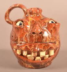 Nolde Forest Pottery Grotesque Face Jug