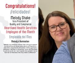 Congratulations Melody Shake! Heartland Health Services Employee of the  Month!