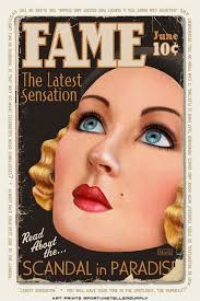 COURAGE • vintage fortune telling card art