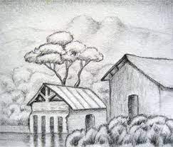 Com Easy House Landscape Drawings Landscape Drawings Pencil Drawings For Beginners Drawings Easy pencil drawings with a pencil sketch. drawings pencil drawings for beginners