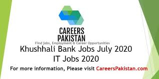 These jobs typically involve working in conjunction with, or for, banks at the local, state or national level. Khushhali Bank Jobs 2020 It Officer Jobs July 2020