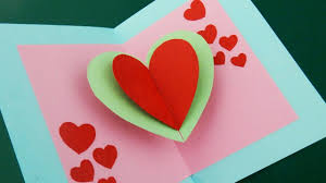 Intended for children of 5 years and above. Mini Pop Up Card Floating Heart How To Make A Small Card With A Pop Valentine Cards Handmade Heart Pop Up Card Easy Greeting Cards