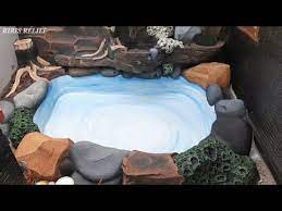 Proses Pengecatan Relief Tebing Dan Kolam Youtube Ide Halaman Belakang Taman Indah Kolam Ikan